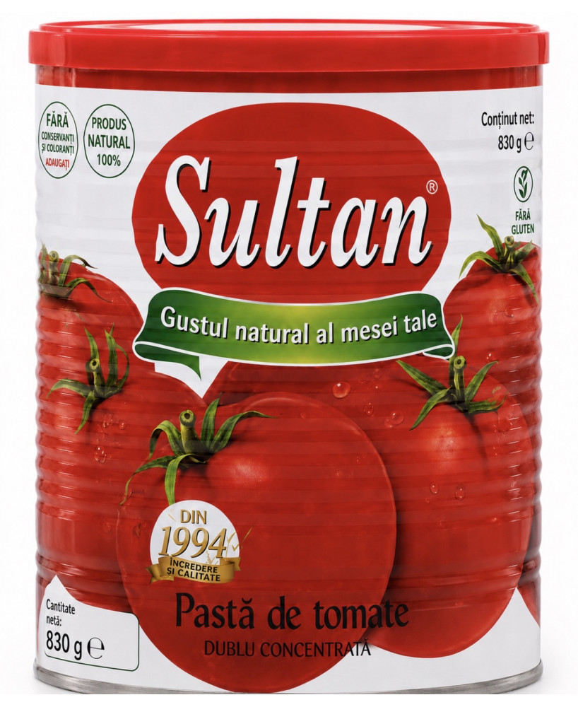Sultan Pasta de tomate  830g - Baza pentru Mancare